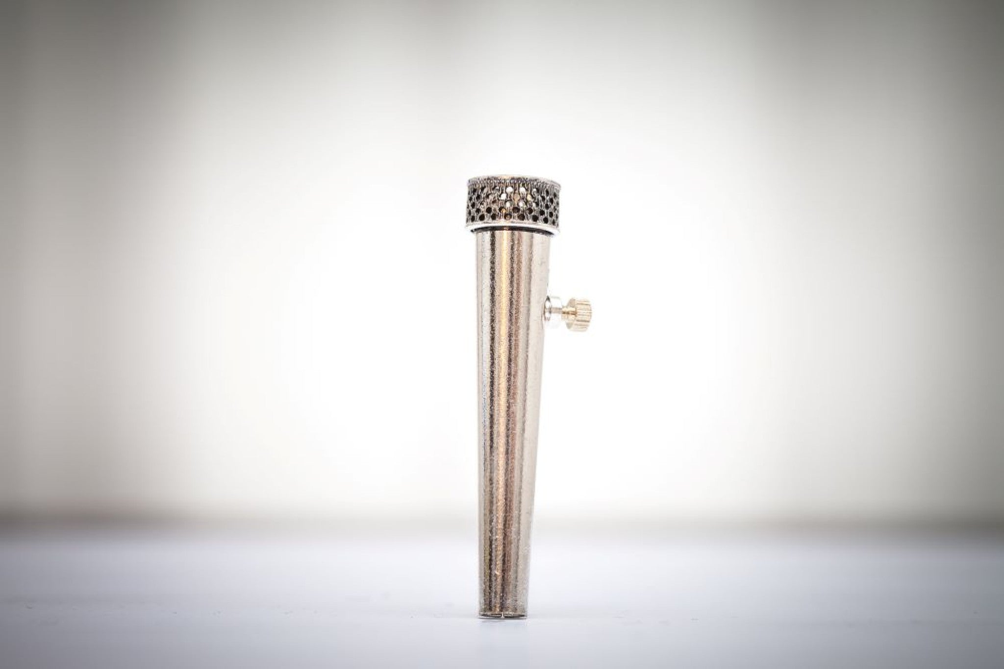 Gamsbarthülse H45mm / D8mm Metall sil - silber/sil