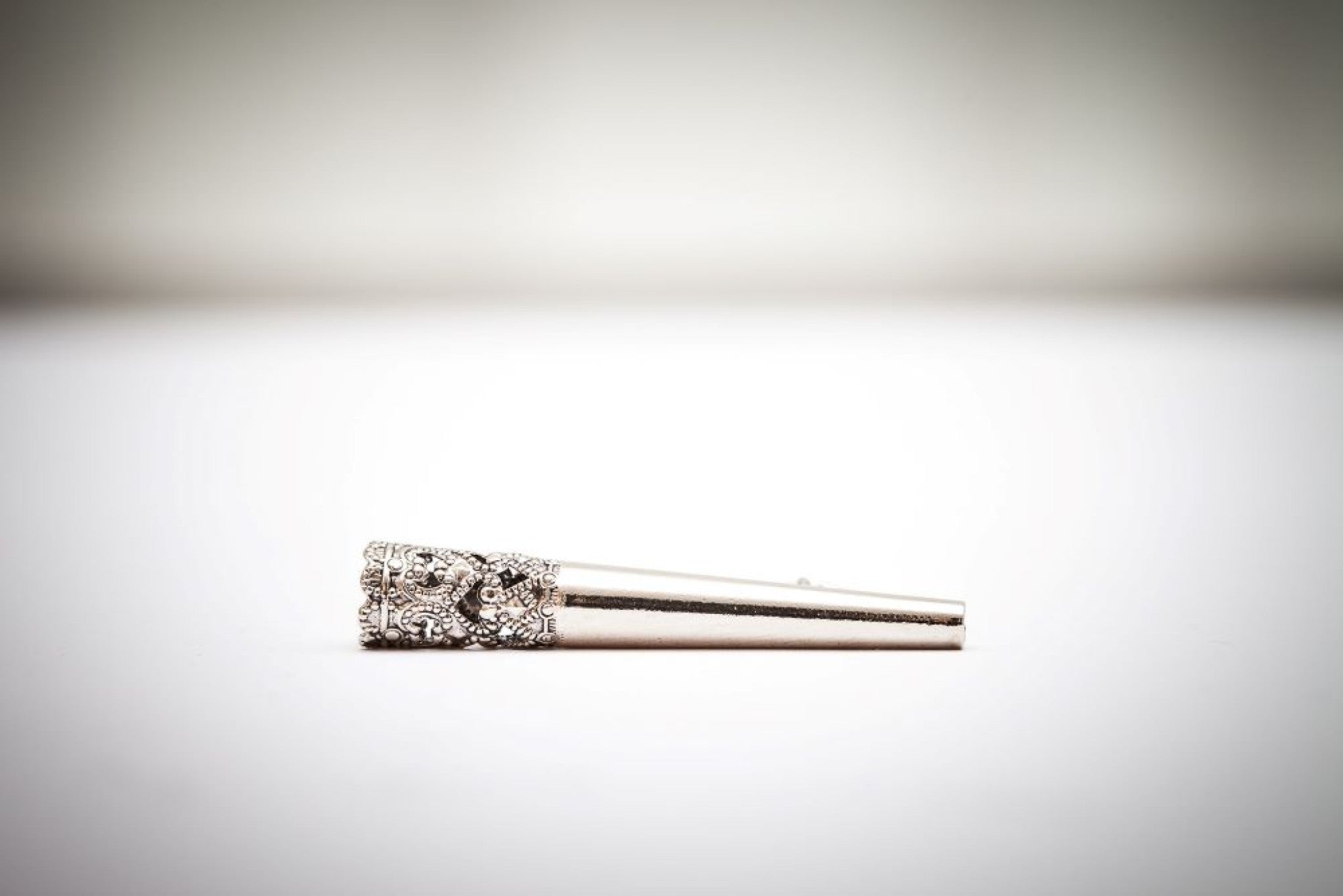 Gamsbarthülse H40mm / D6,6mm Metall s - silber/sil