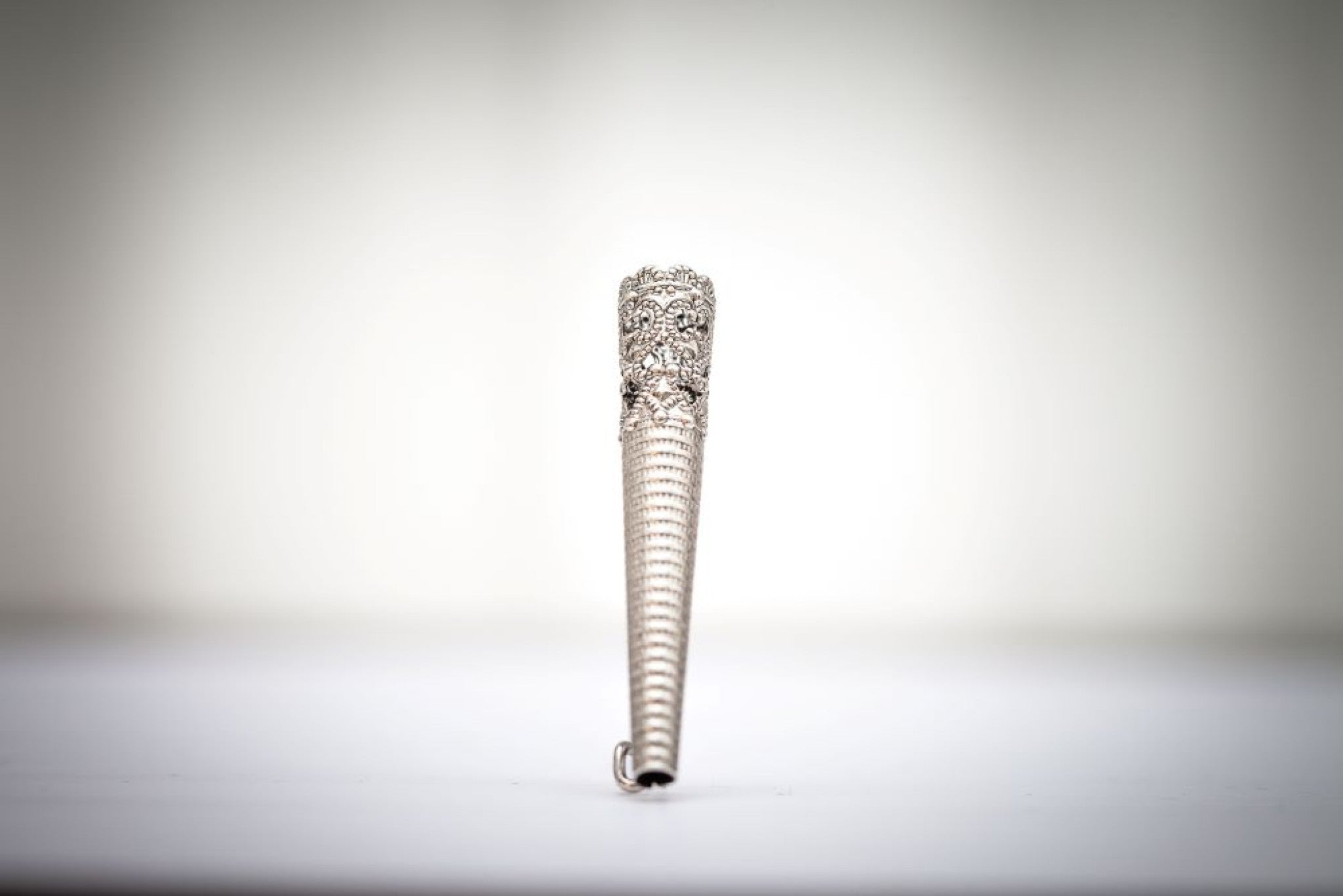 Gamsbarthülse H40mm / D6mm Metall sil - silber/sil
