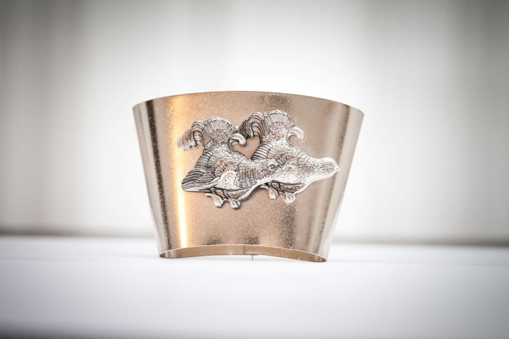 Hülse Spielhähne H45mm / B70mm Metall - silber/sil