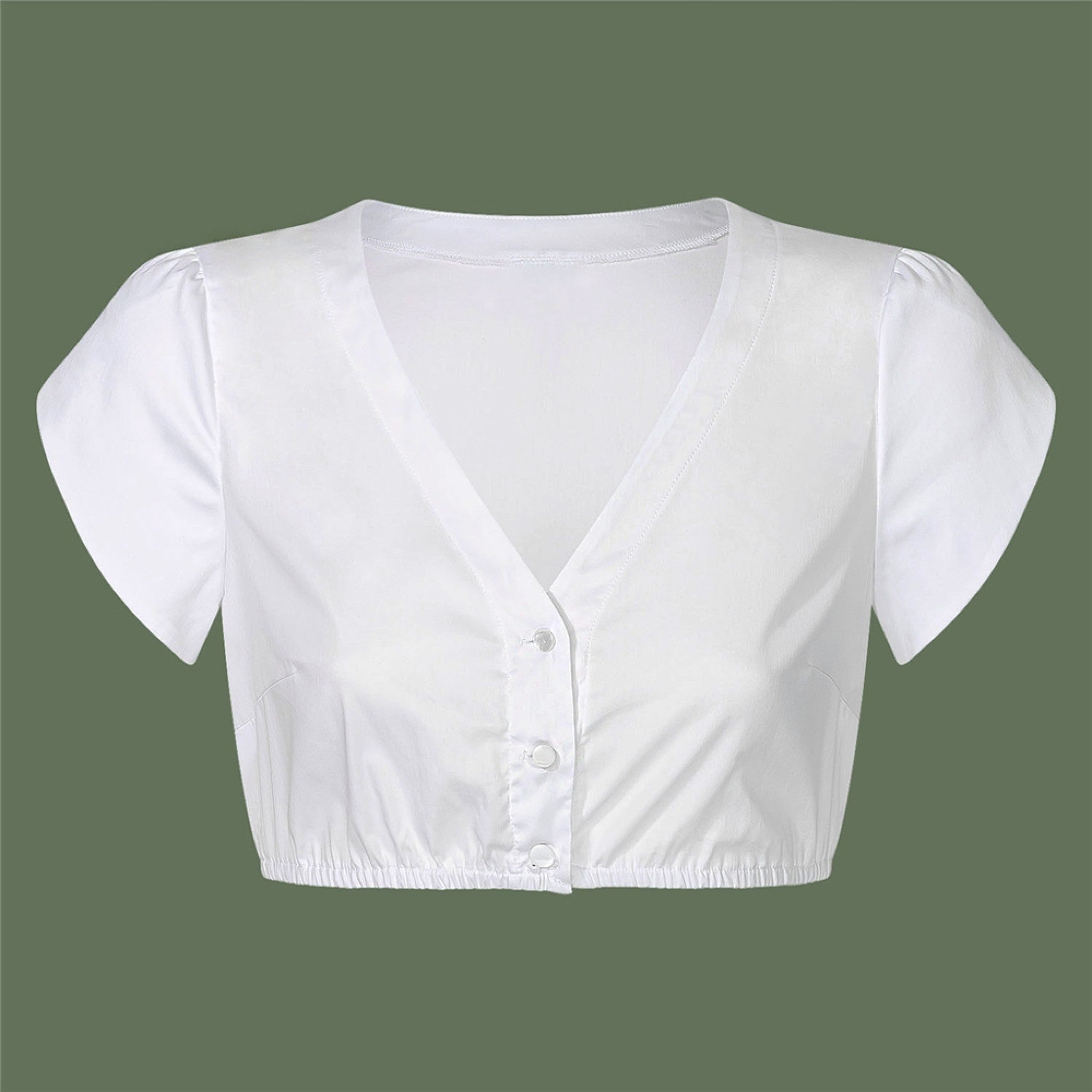Dirndlbluse TULIPA mit Tulpenarm - 04/weiß