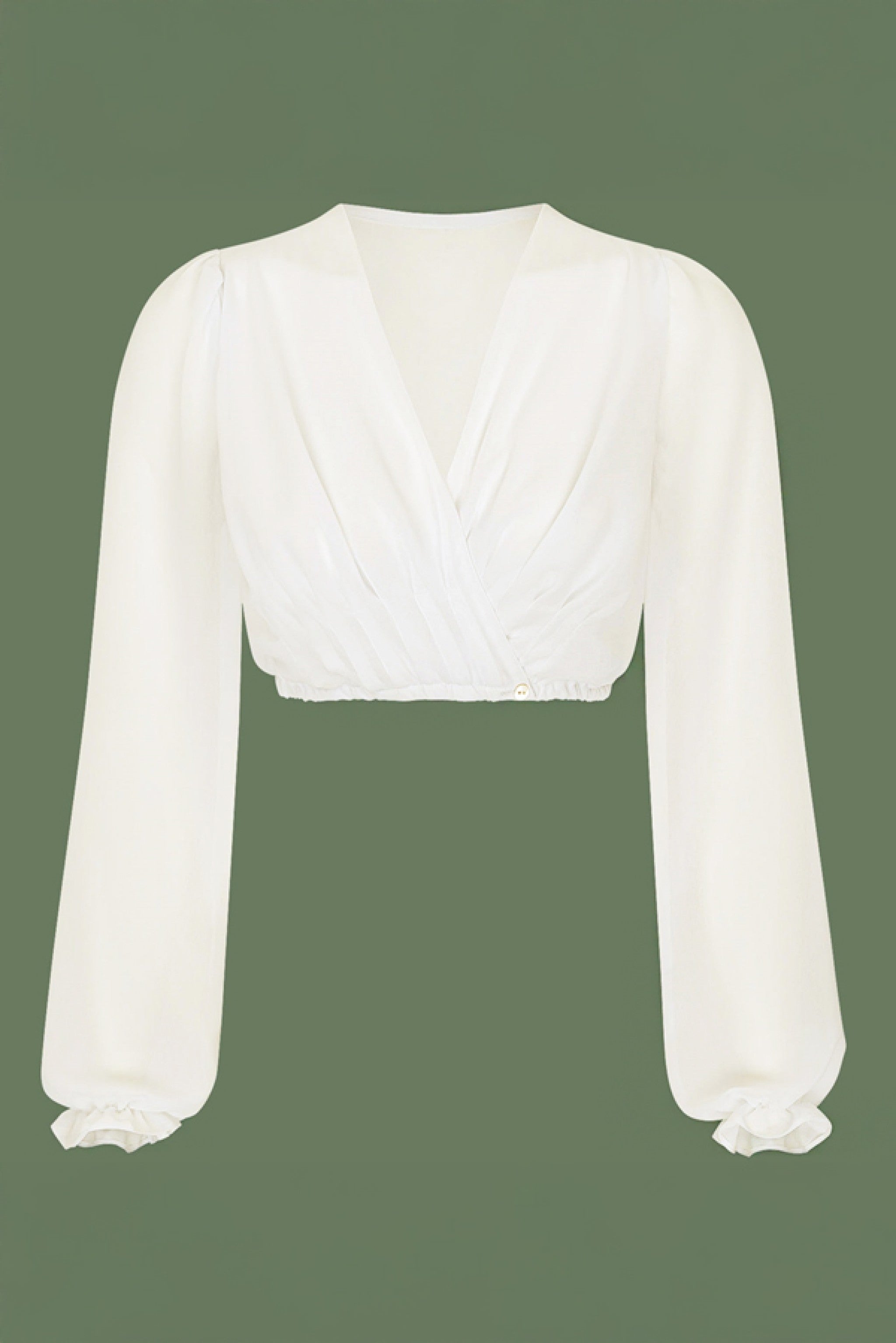 Chiffon-Dirndlbluse AURORA Langarm mi - 04/weiß