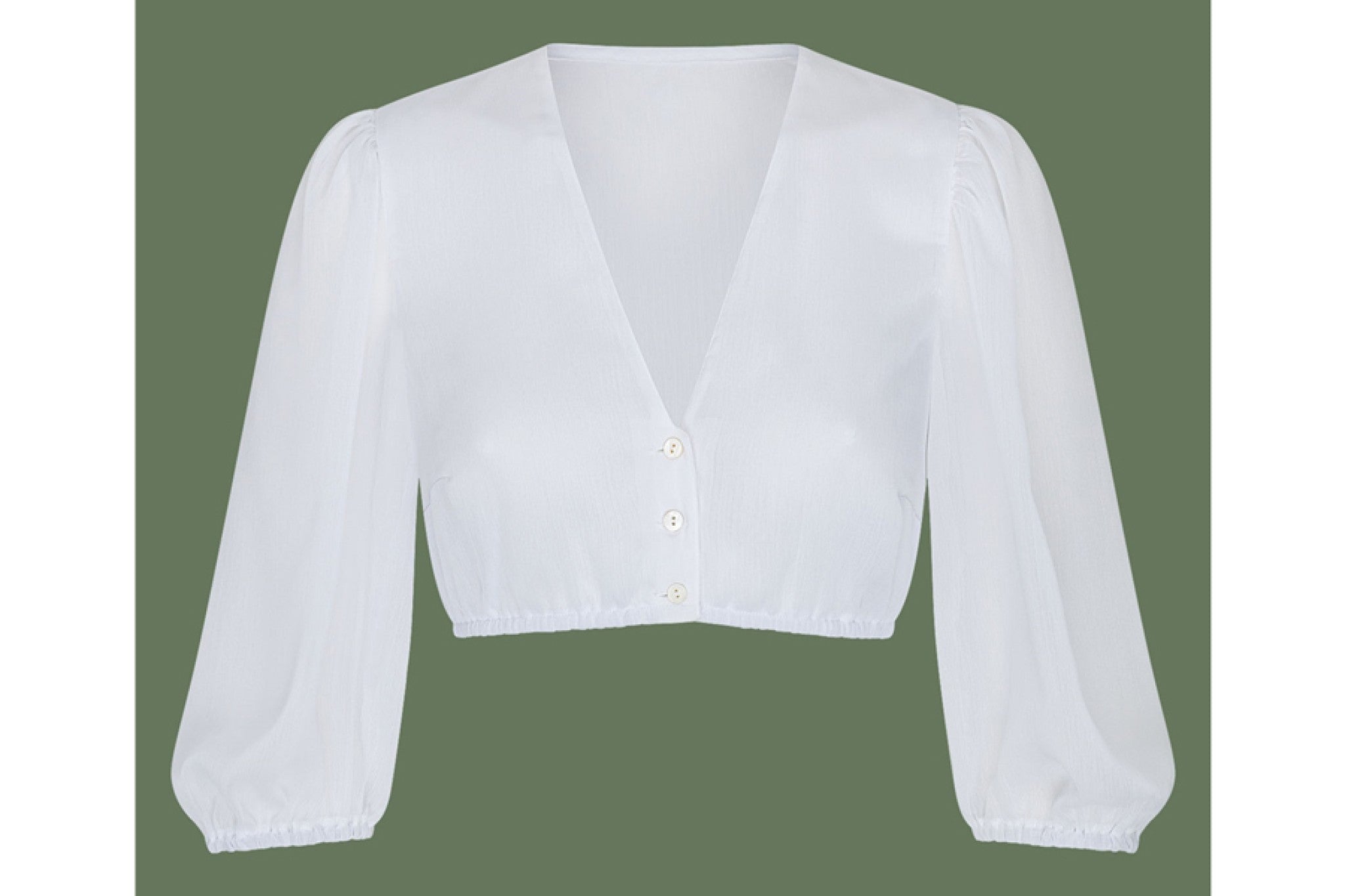Dirndlbluse mit V-Ausschnitt und 3/4- - 08/schwarz
