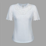 Bluse ILKA (elastische Spitze m. Motiv)