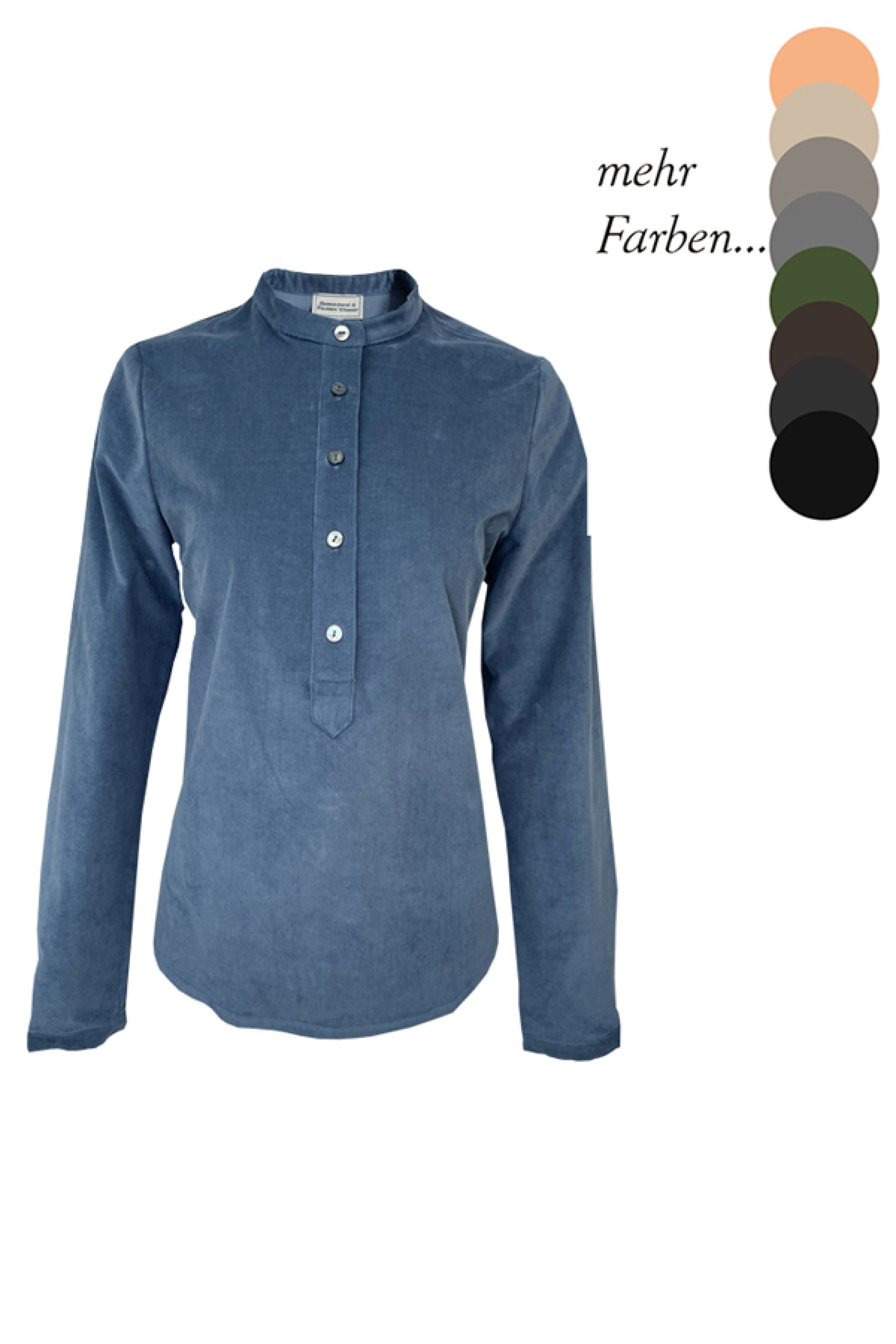 Pfoadbluse auf Feincord