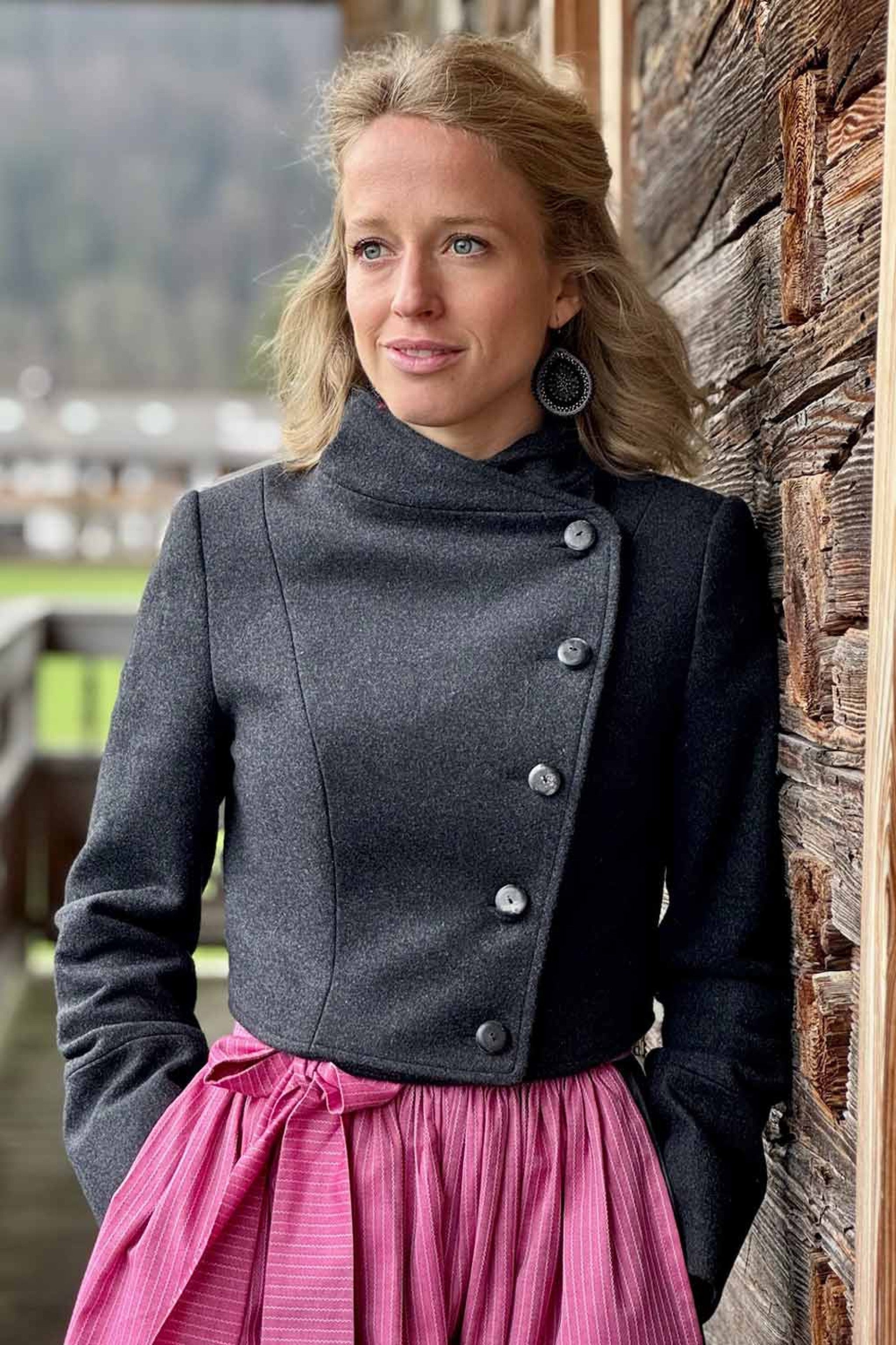 Wiesner Gwand | Kurzjacke KATHARINA - 716/anthrazi