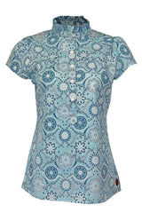 Wiesner Gwand | Bluse NANA-KURZARM Bl - 525/aqua
