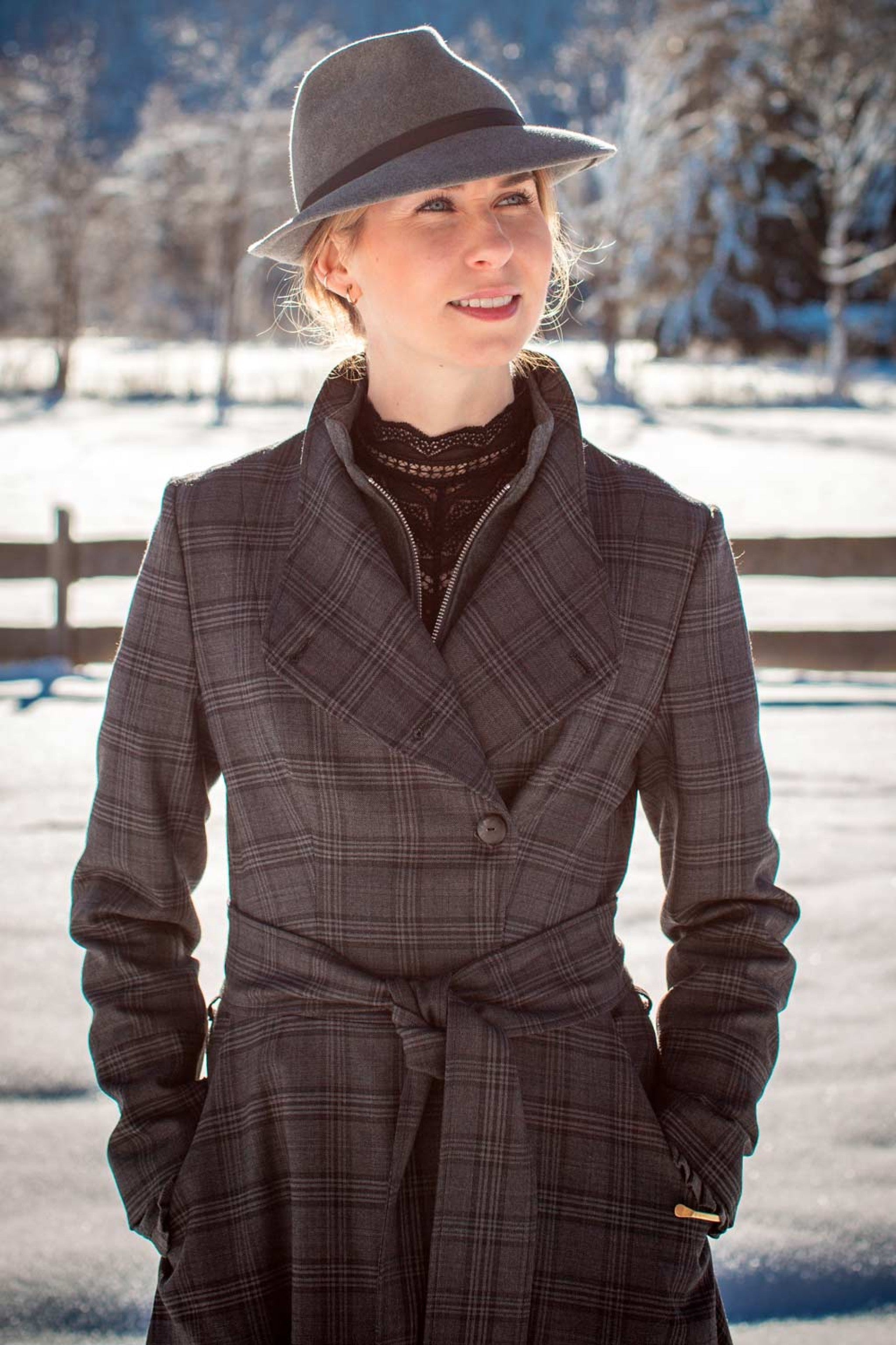 Wiesner Gwand | Damen-Mantel KATHARIN - 722/grau