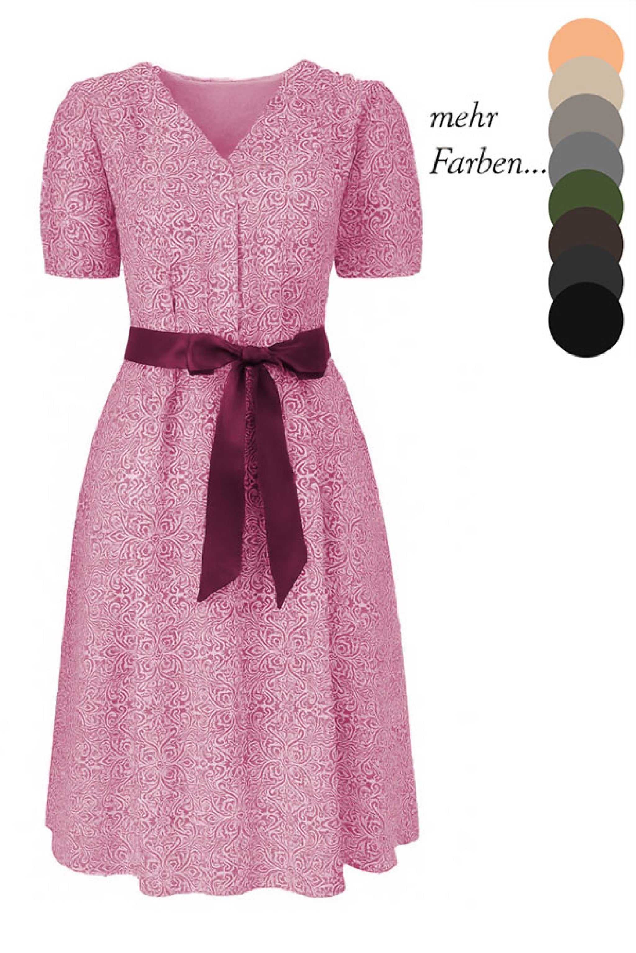 Wickelkleid mit Allover-Print
