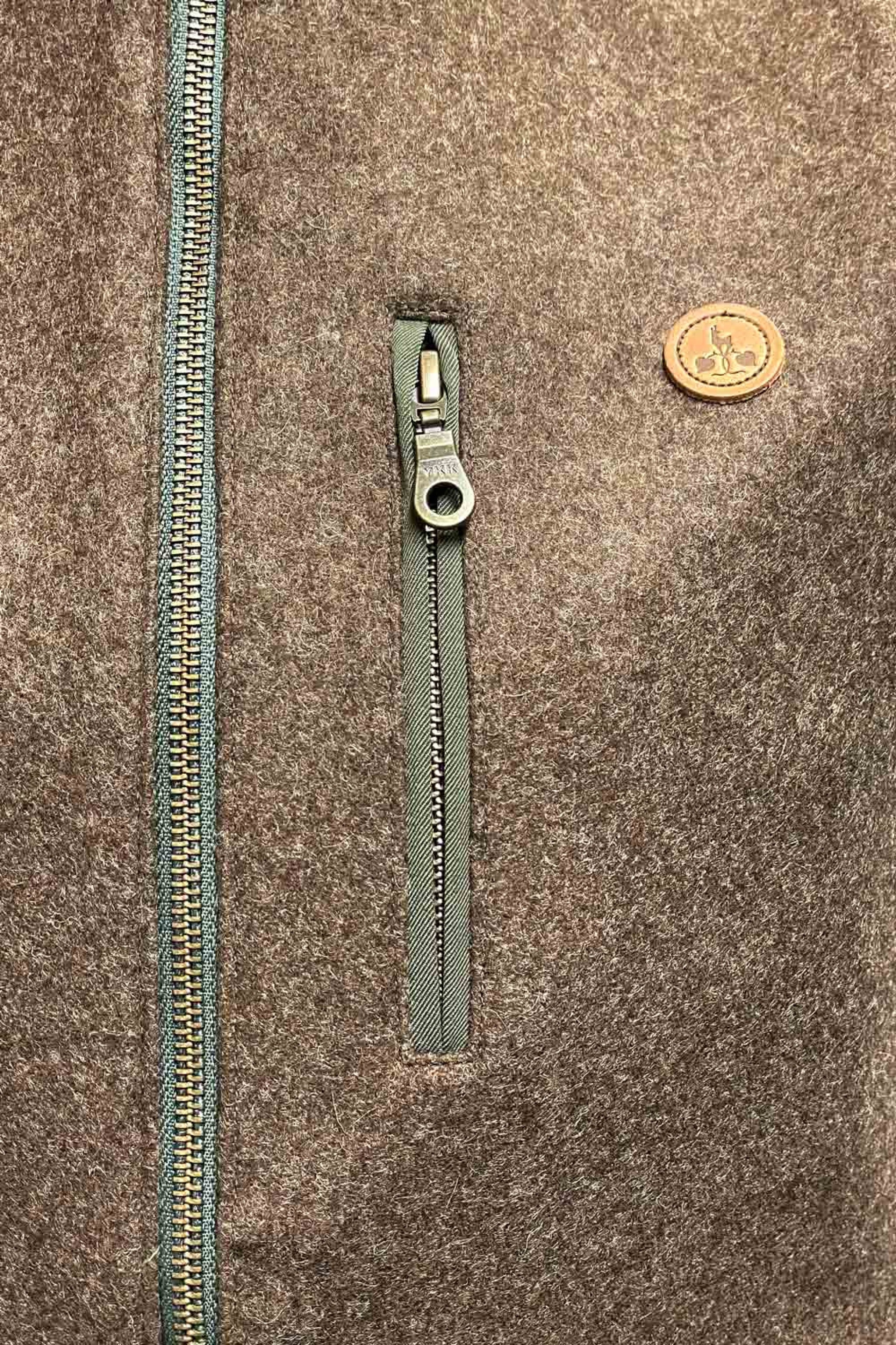 Wiesner Gwand | Loden-Weste MARTIN - 824/beigebrau