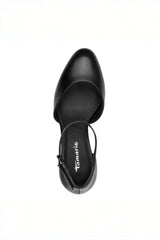 Lederpumps mit Riemchen - 251/nude