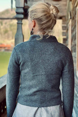 Damen-Strickjacke mit Schalkragen - 30930/920/d'''