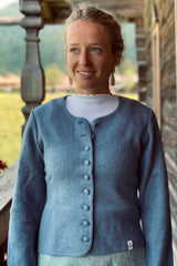 Damen-Strickjacke - 30964/964/blau