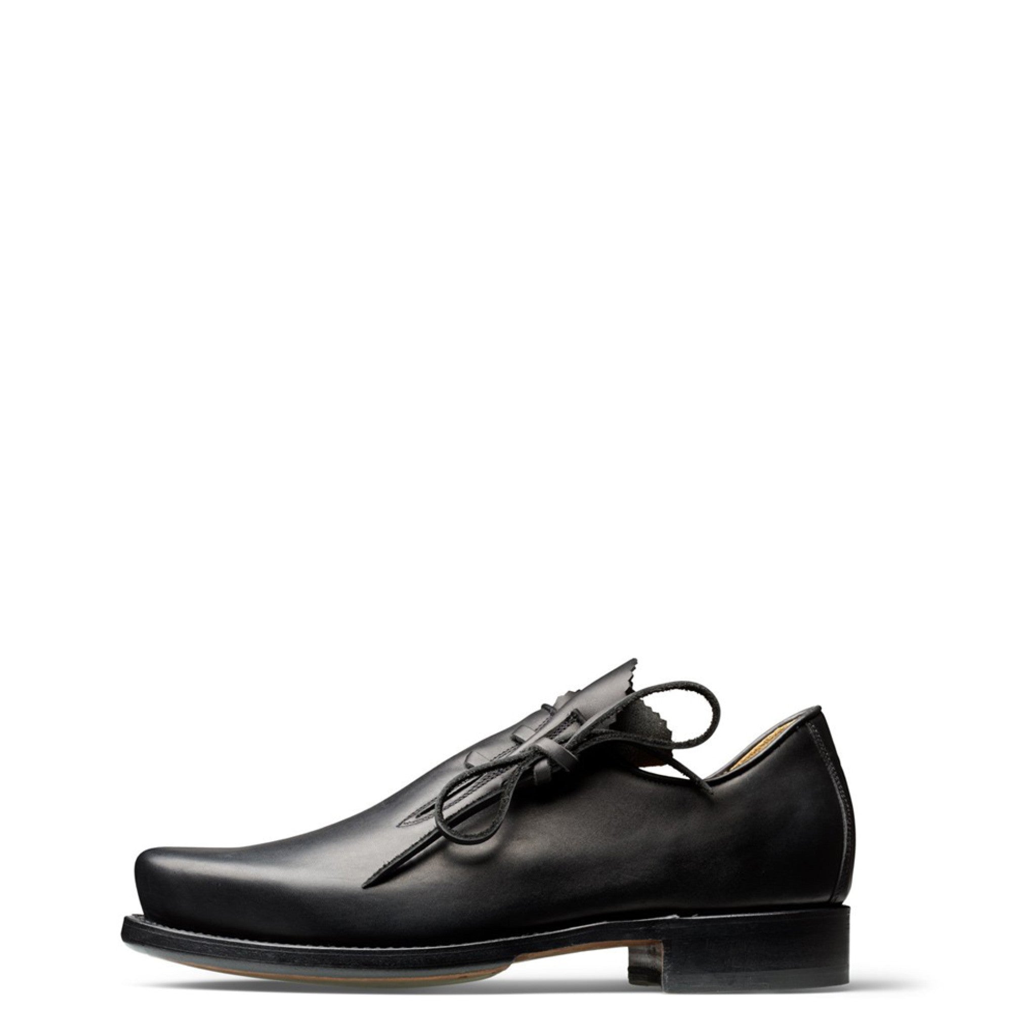 Haferlschuh MAX mit Ledersohle (Rindb - schwarz/sc