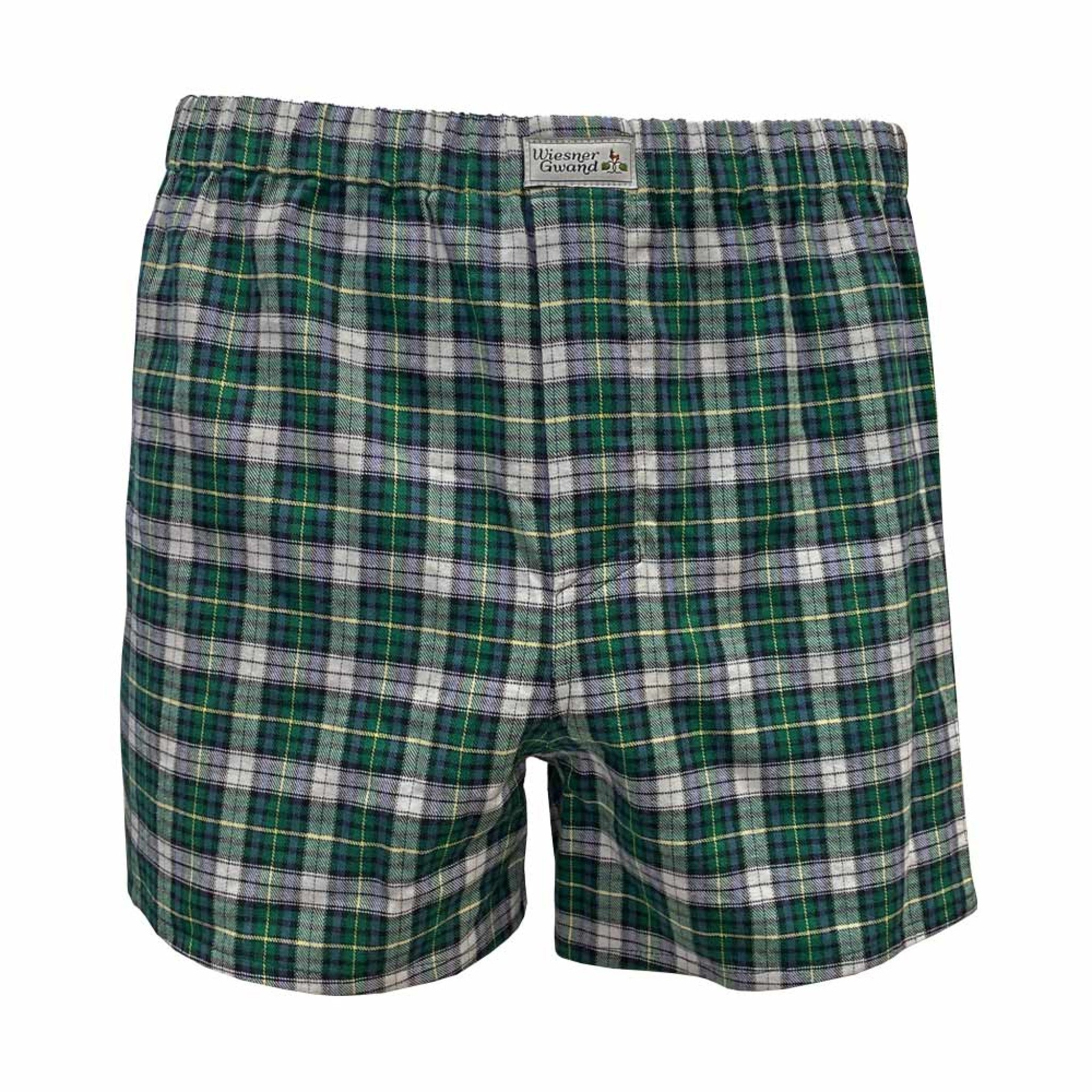 Wiesner Gwand | Boxershorts Tartan-Ka - 605/grün-b