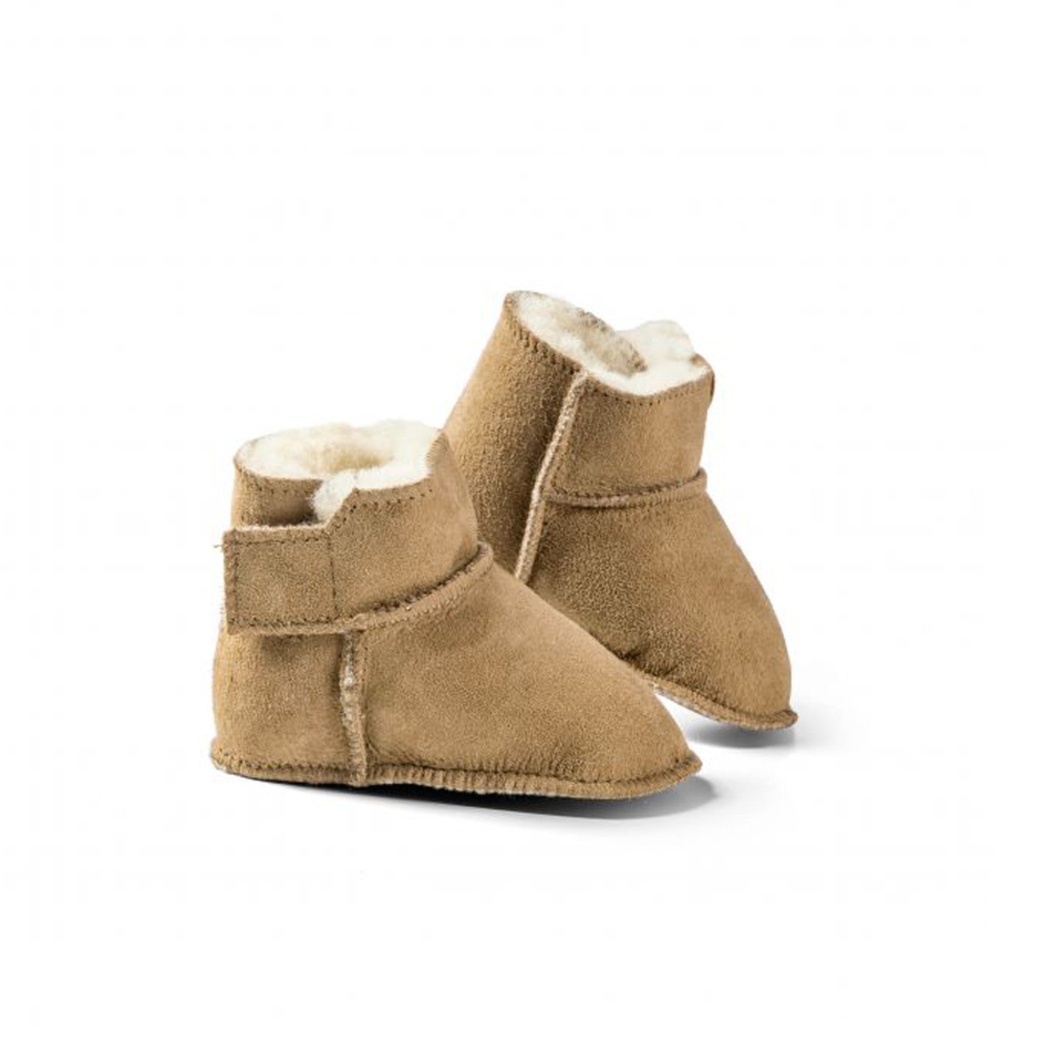 Baby-Lammfellschuh KUSCHL - braun/braun
