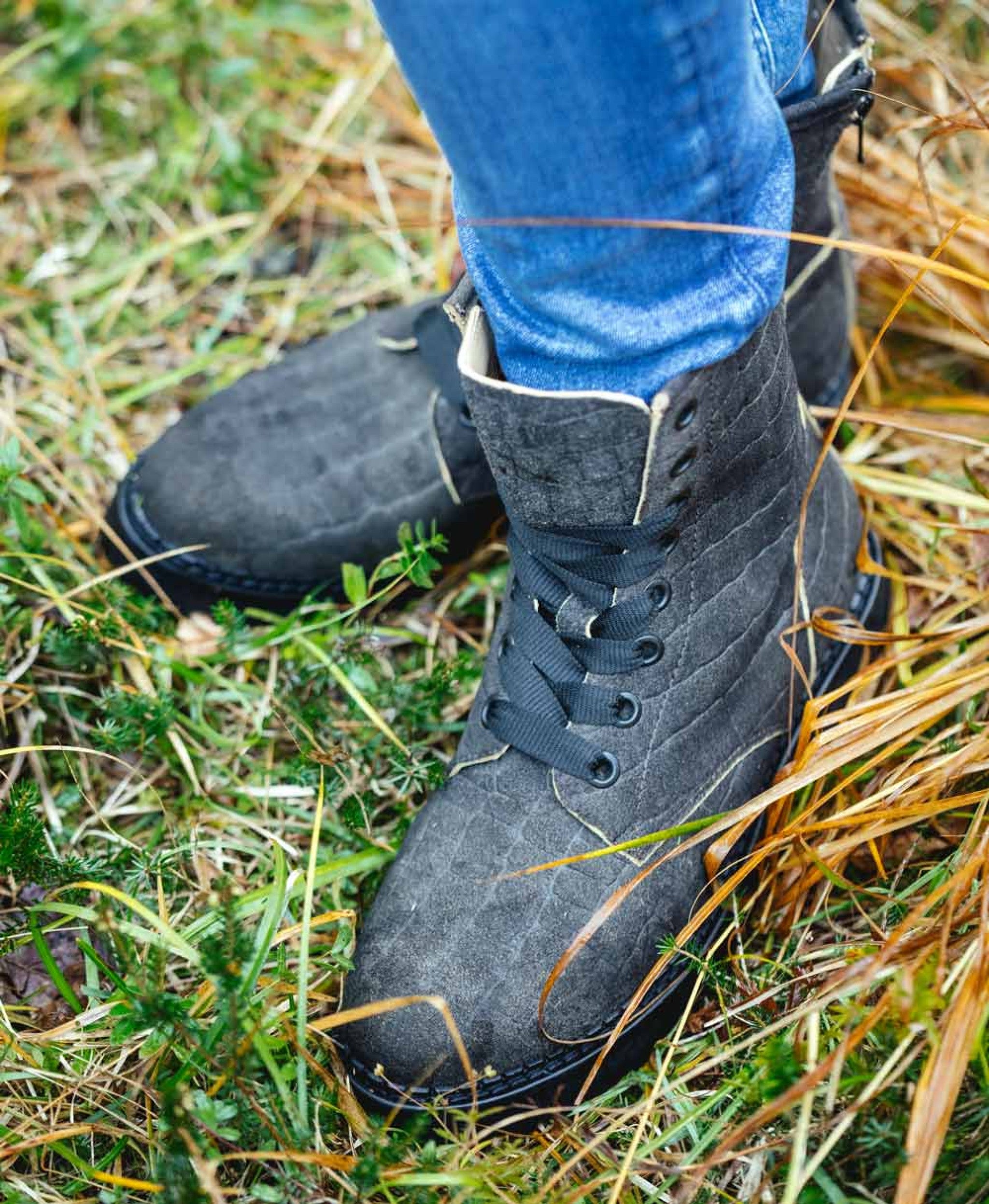 Schnür-Stiefeletten - 06/ahorn dunkel