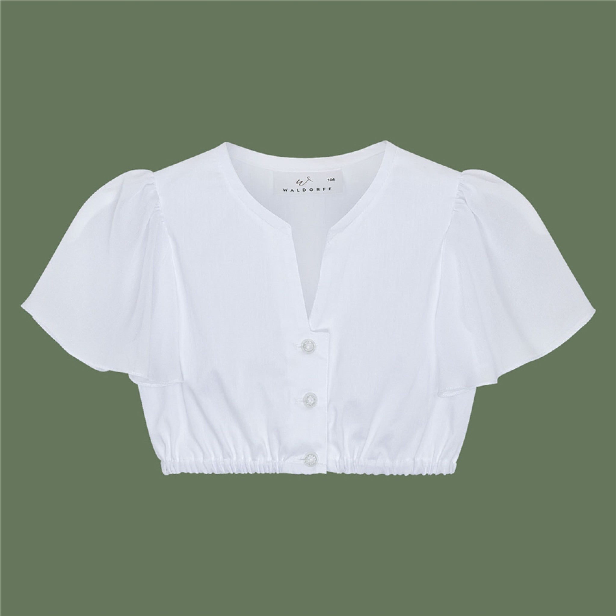 Kinder-Dirndlbluse VIVI mit Schmetter - 04/weiß