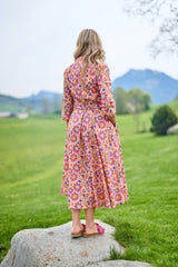 Blusenkleid mit Allover-Blumenprint
