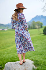 Blusenkleid mit Allover-Blumenprint