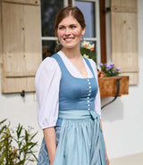 Dirndlbluse mit V-Ausschnitt  3/4 Arm