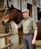 Flatcap SIDNEY Fischgrat - 3023/hasel