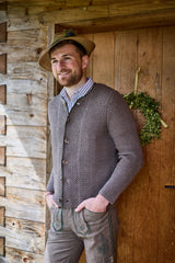 He-Strickjacke JONAS mit Kreuzmuster