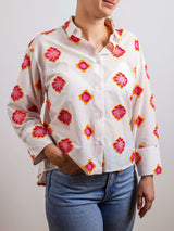 Bluse mit Blumenprints