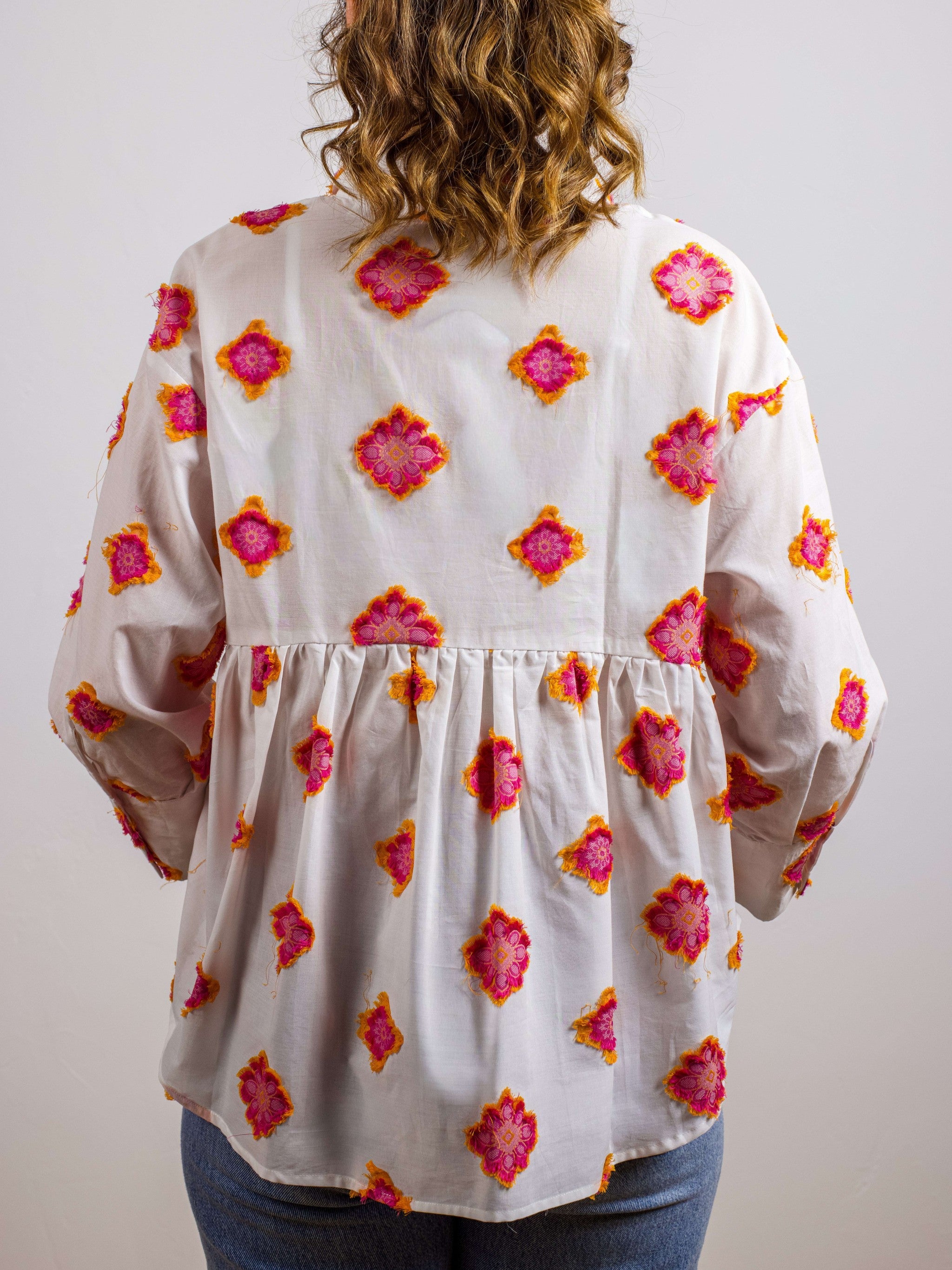 Bluse mit Blumenprints