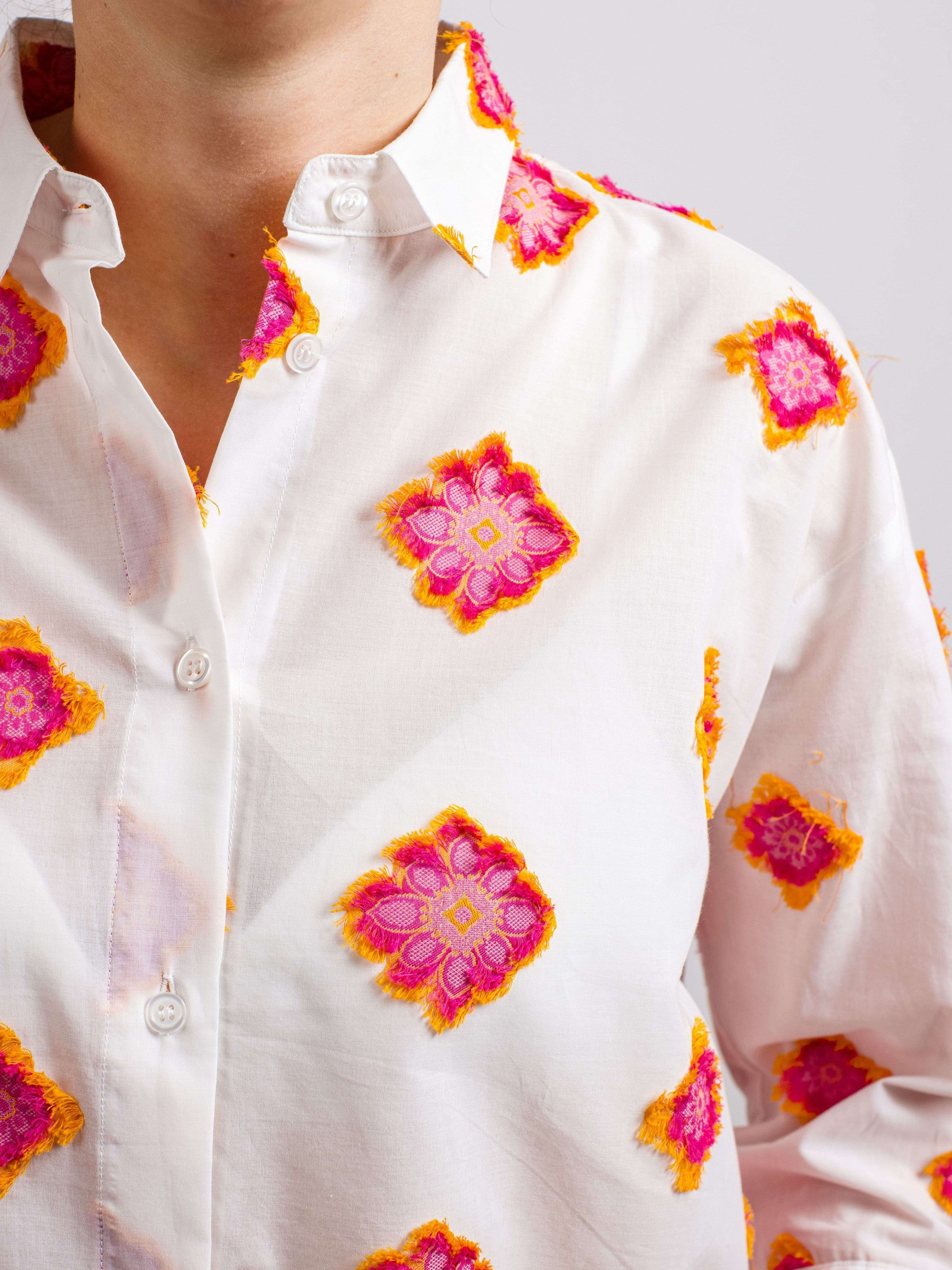 Bluse mit Blumenprints