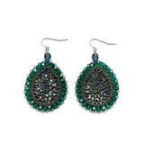 Earring LAGRIMAS DROP (Tropfen klein) - woodrose/w