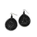 Earring LAGRIMAS DROP (Tropfen klein) - woodrose/w