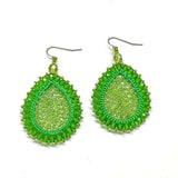Earring LAGRIMAS DROP (Tropfen klein) - woodrose/w