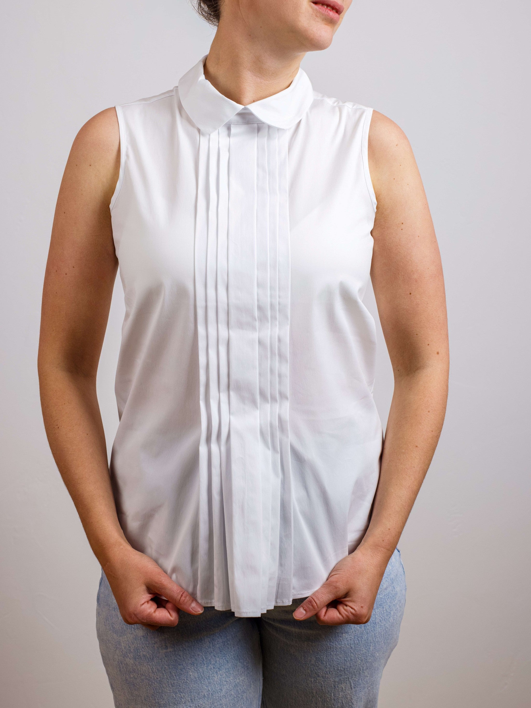 Bluse mit Biesen