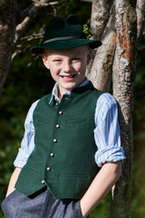 Kinderlodenweste MAXI mit silberfarbe