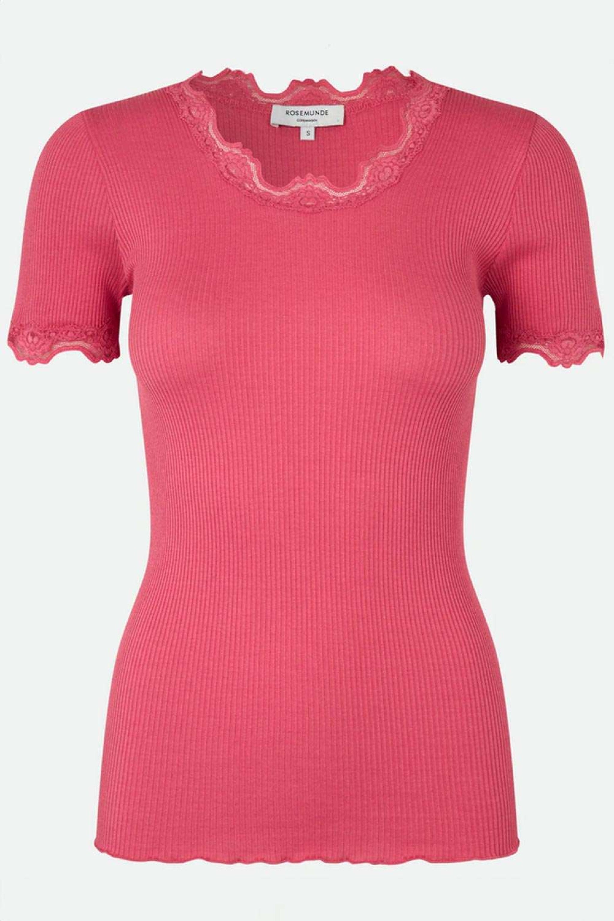 Kurzarm T-Shirt BABETTE - 830/dark sand