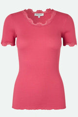 Kurzarm T-Shirt BABETTE - 830/dark sand