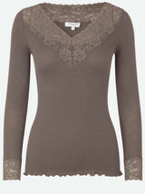 Langarmshirt BERNADINE V-Ausschnitt
