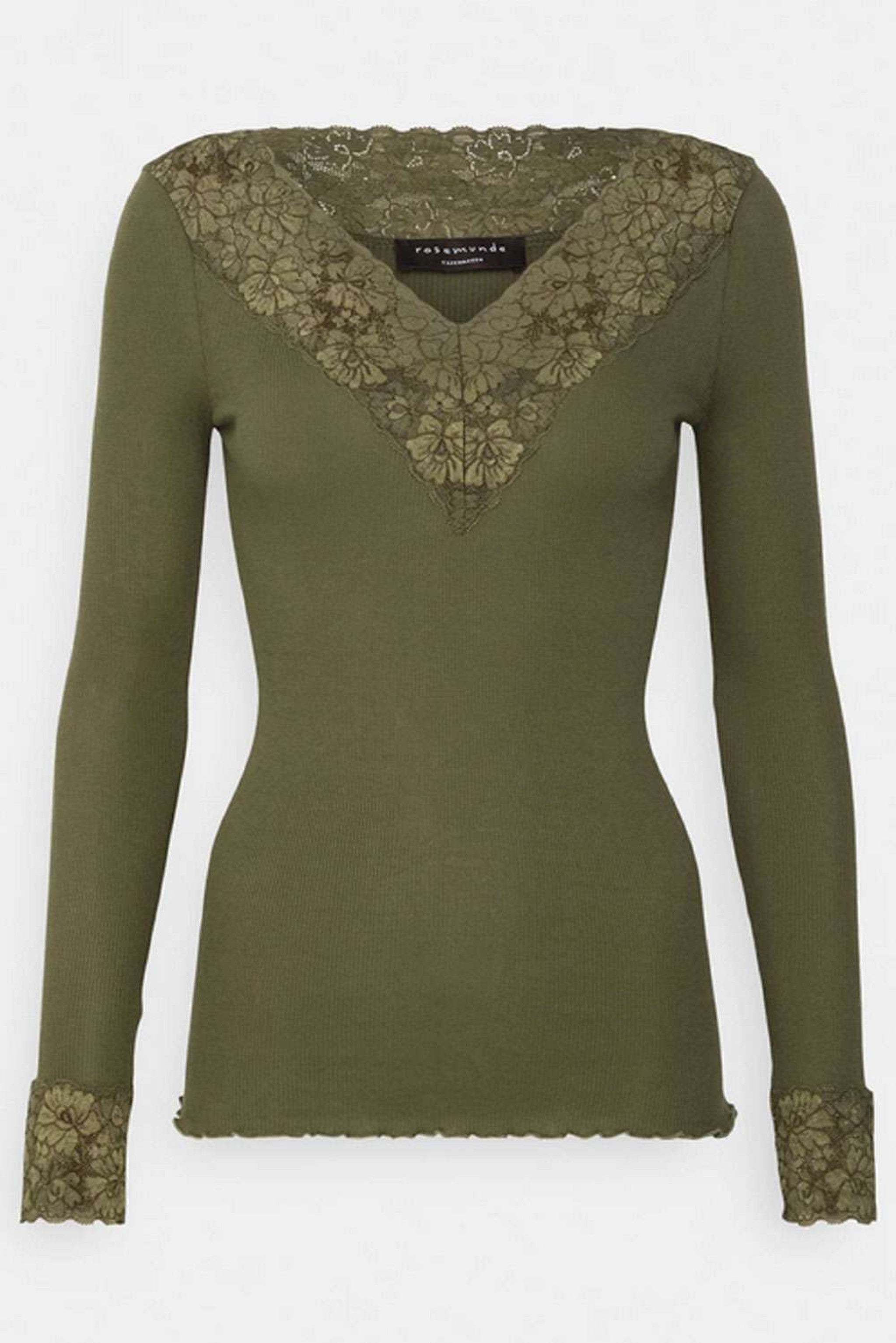 Langarmshirt BERNADINE V-Ausschnitt