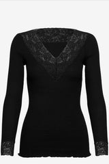 Langarmshirt BERNADINE V-Ausschnitt