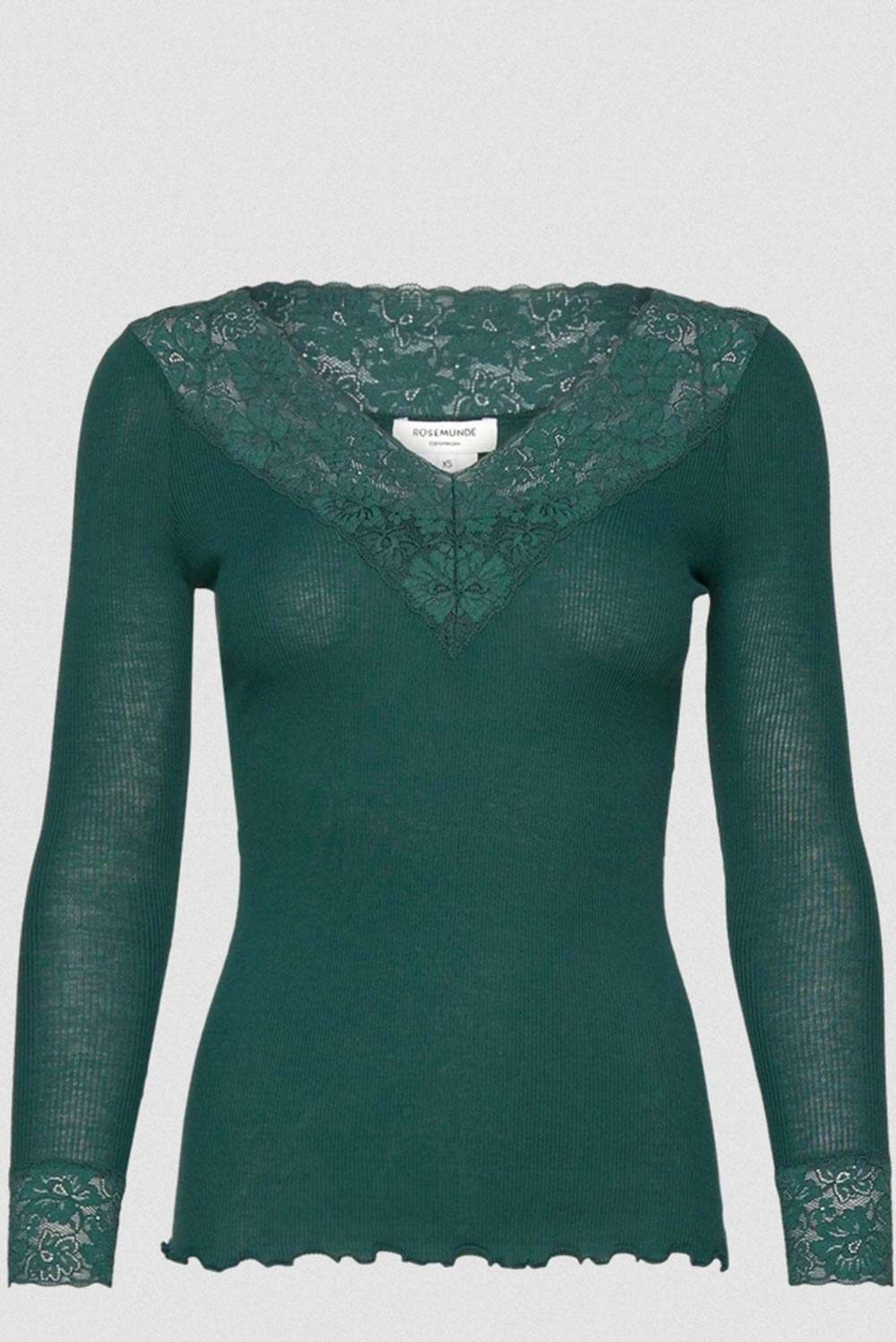 Langarmshirt BERNADINE V-Ausschnitt