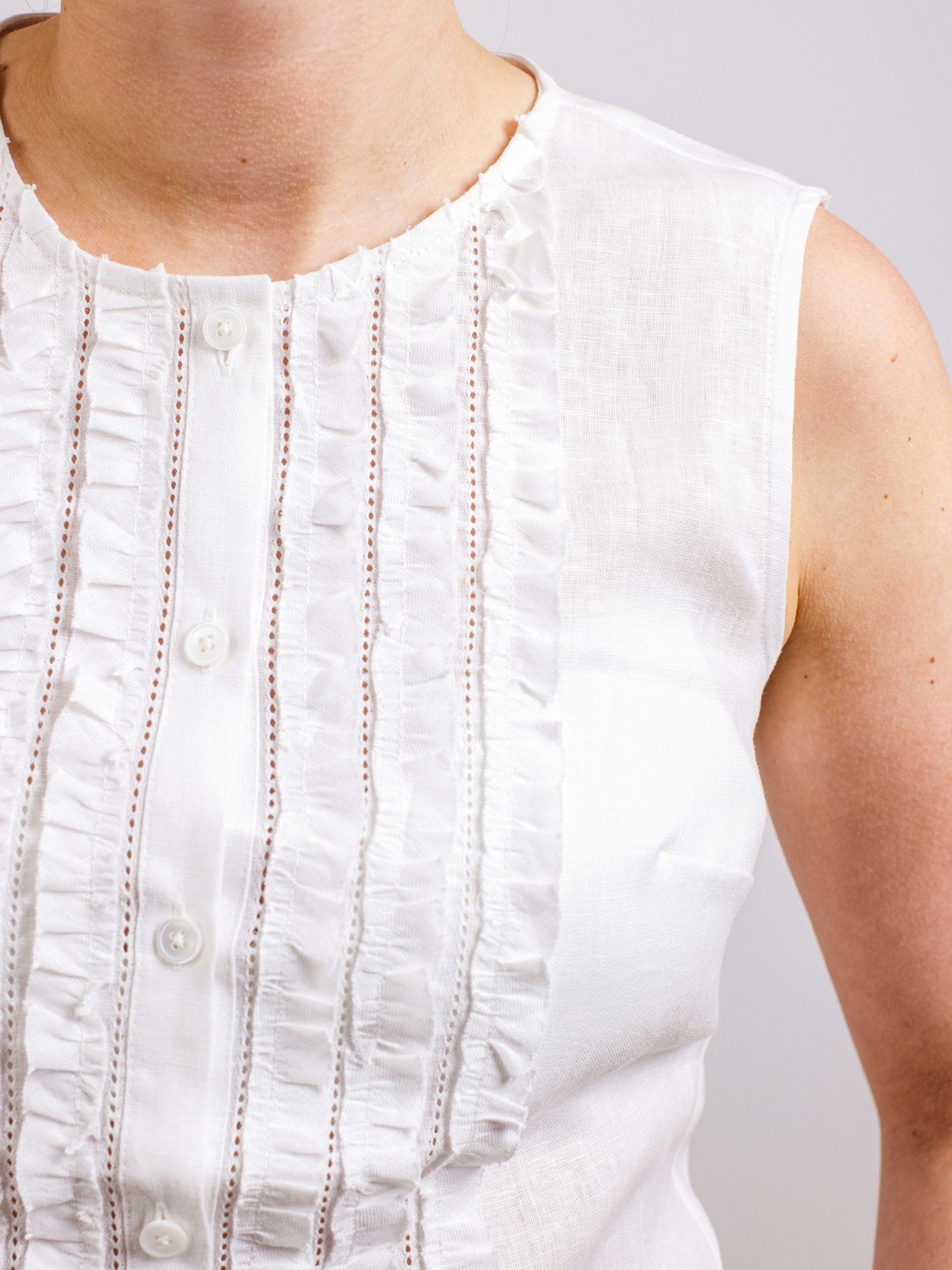 Damenbluse mit Rüschendetails