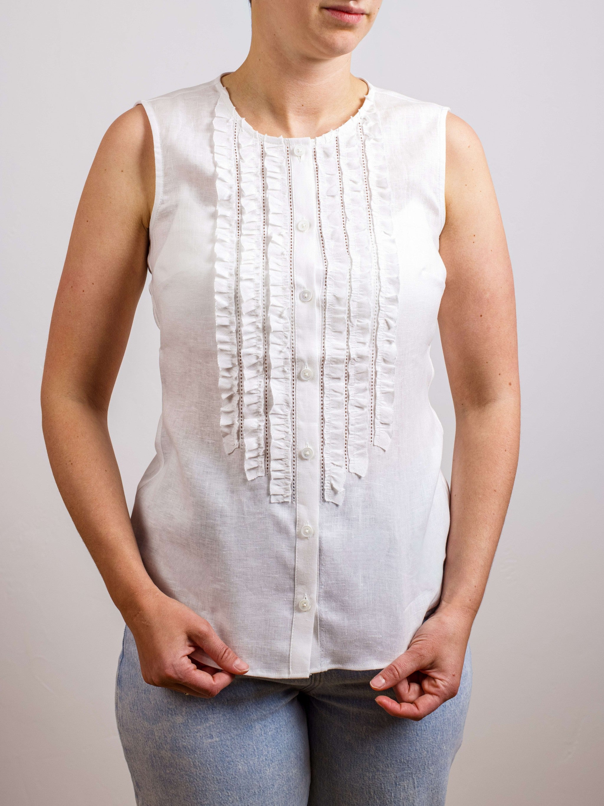 Damenbluse mit Rüschendetails