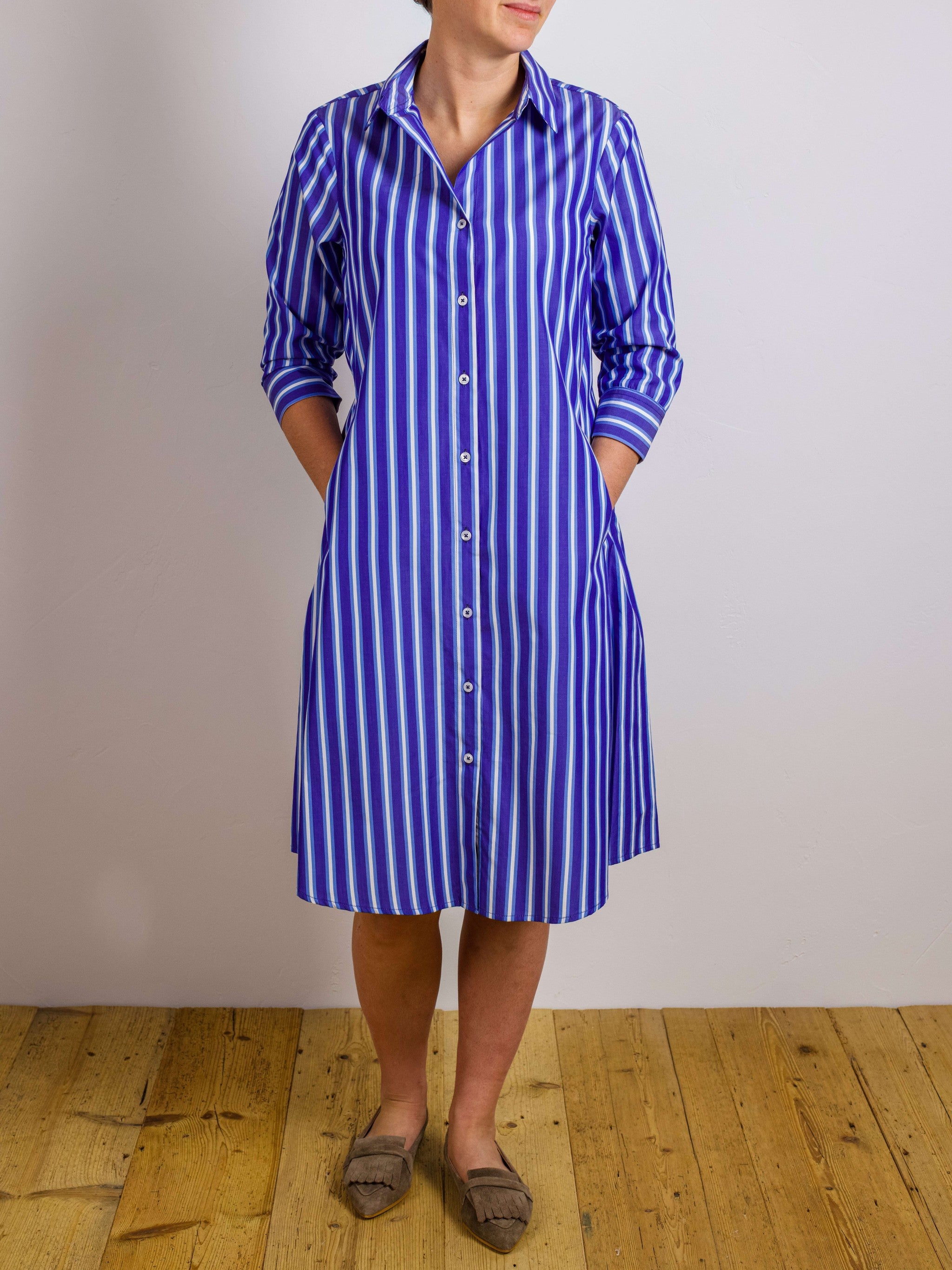 Blusenkleid gestreift