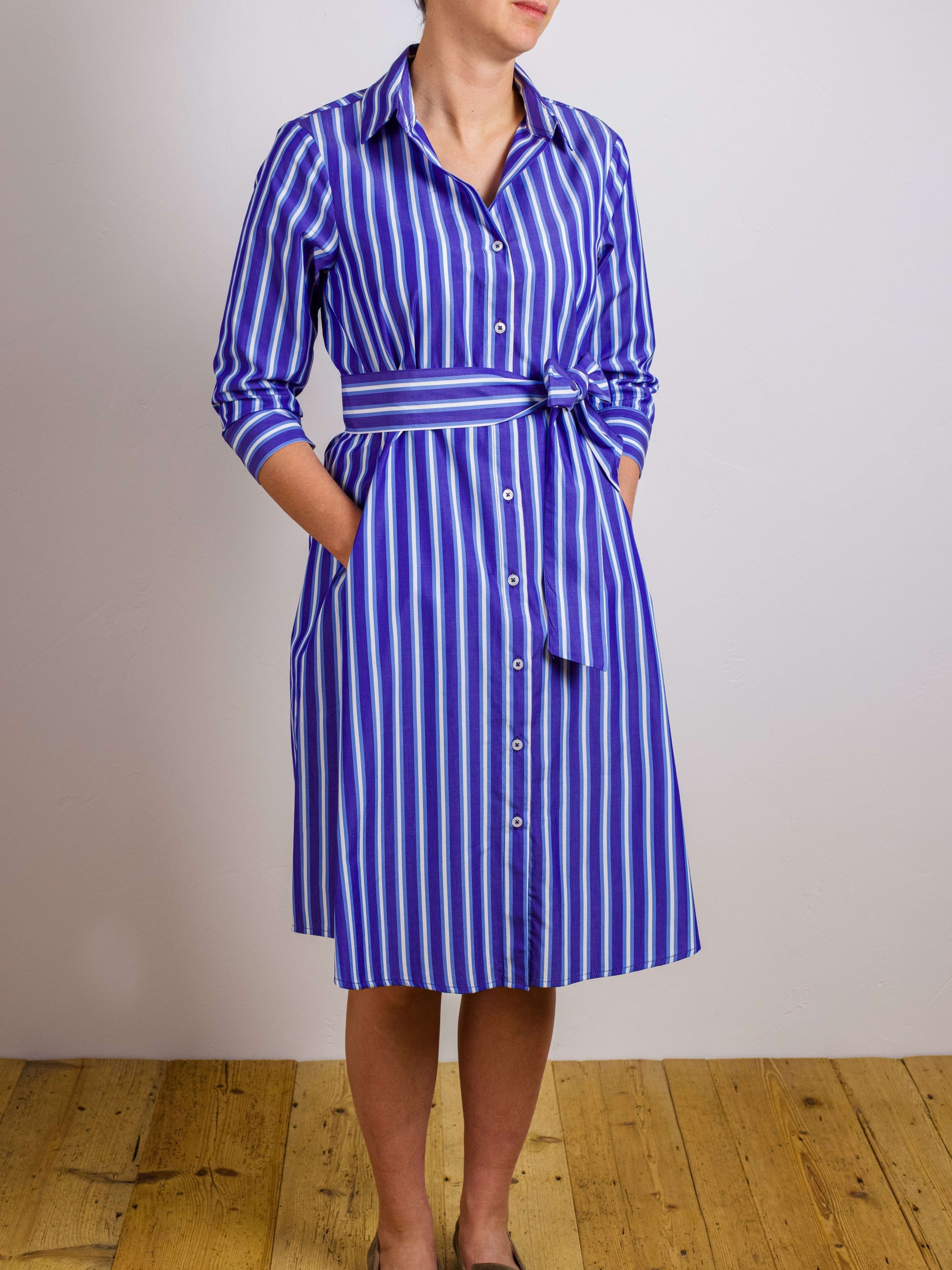Blusenkleid gestreift