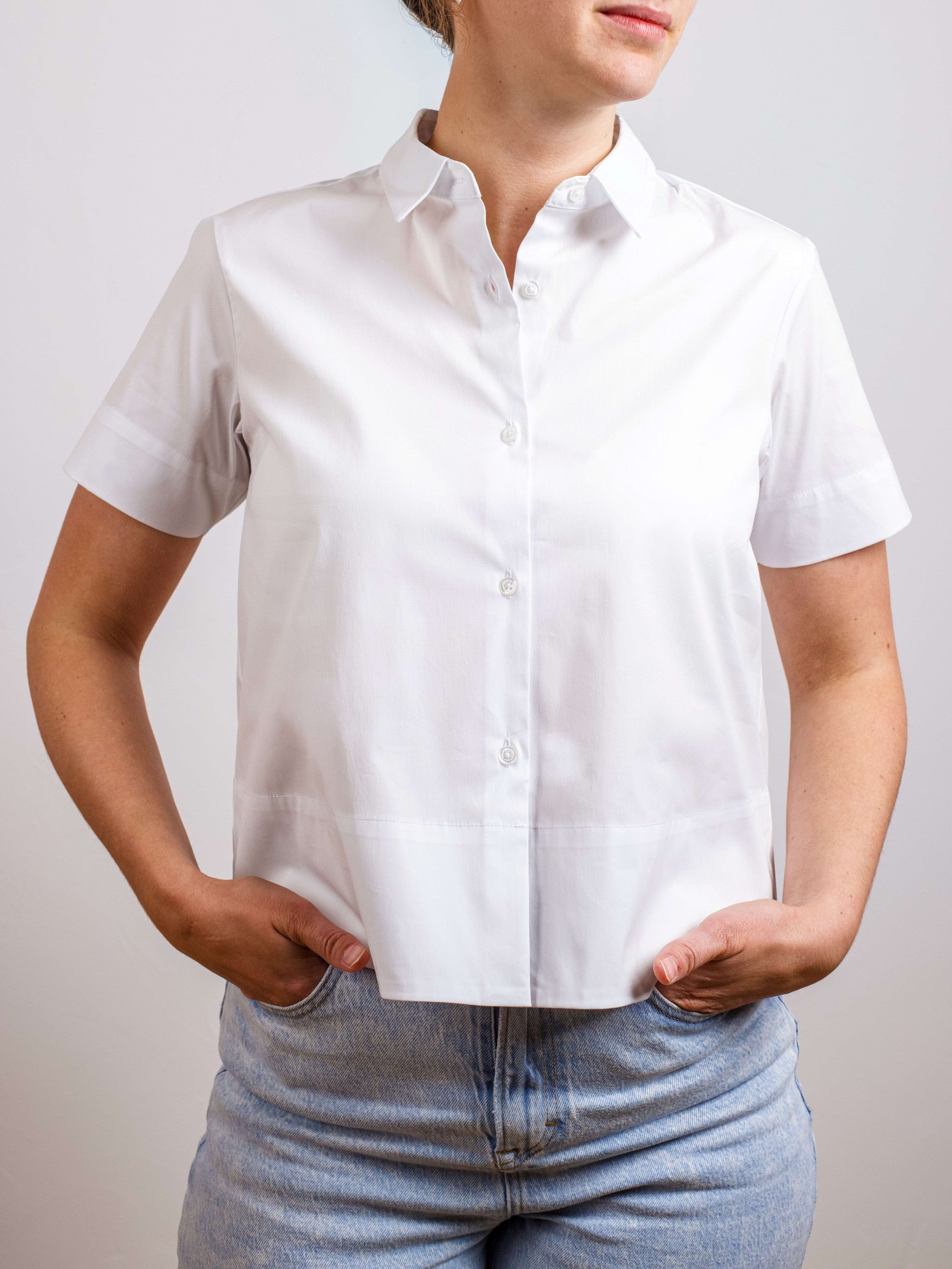 Bluse mit Kragen