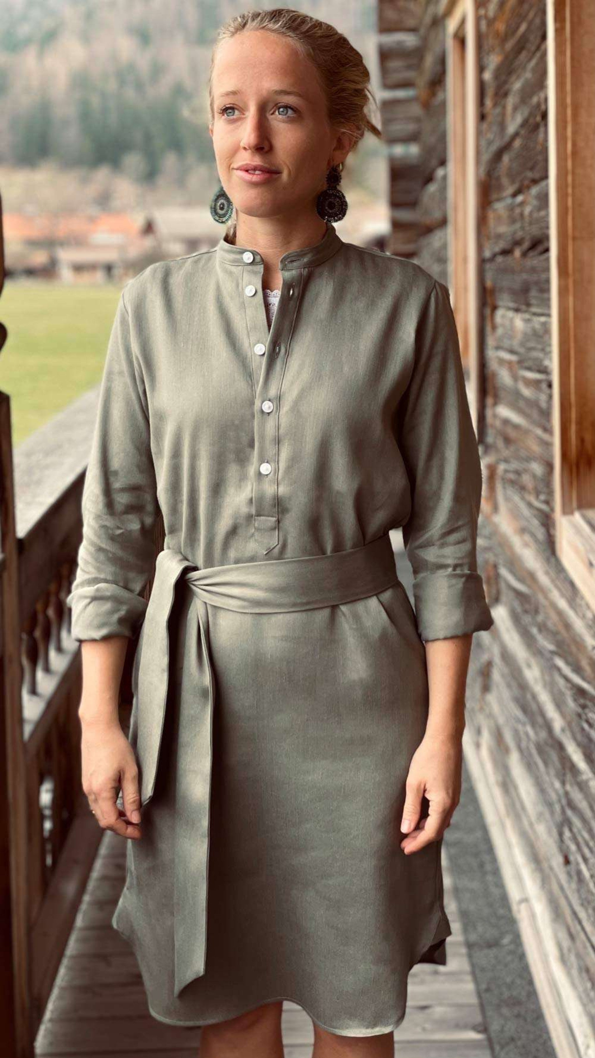 Blusenkleid indigo