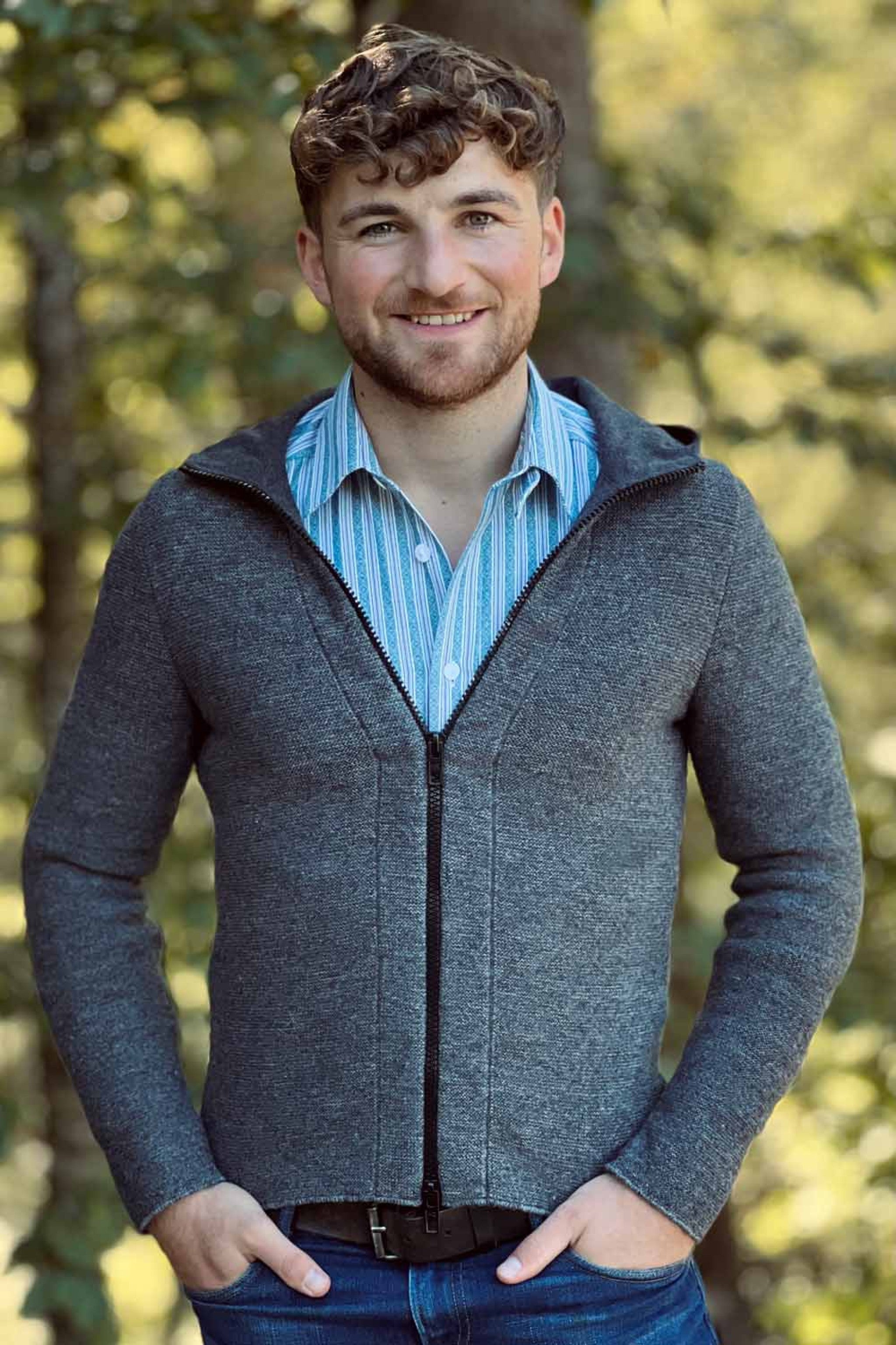 Strickjacke JAKOB Lodenkapuze