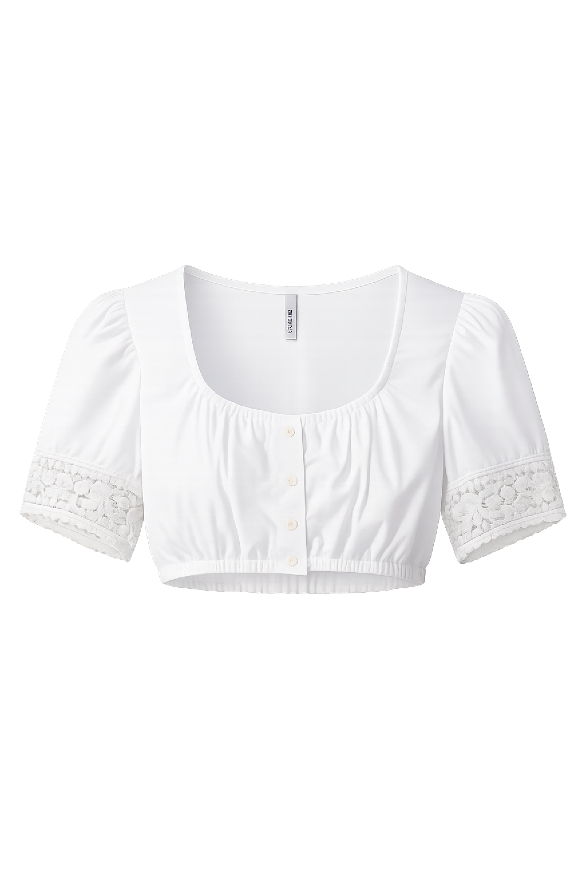 Dirndlbluse FIORA mit Rundhalsausschnitt