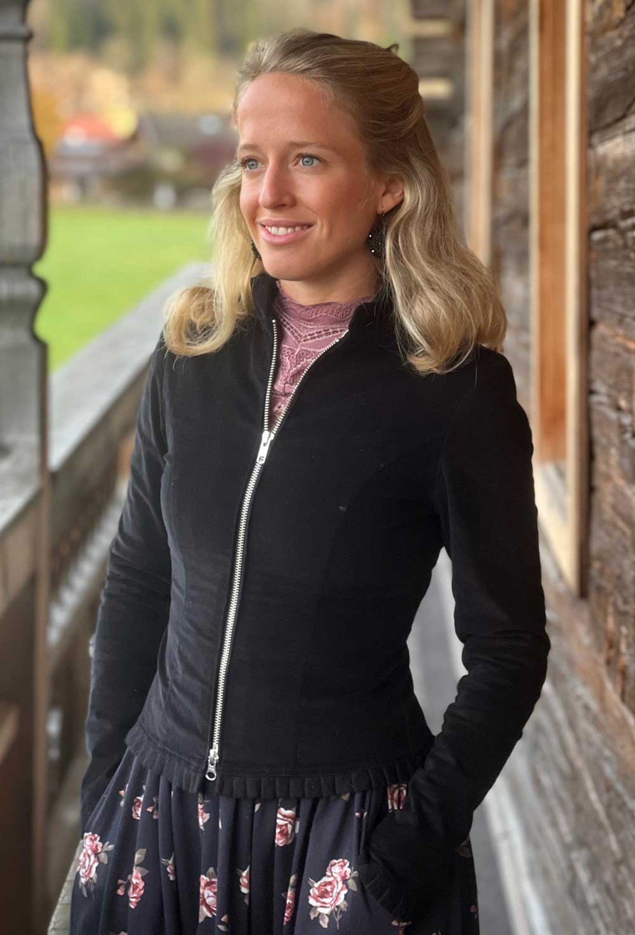 BellaSusi Jacke LENA Cord mit Rüsche